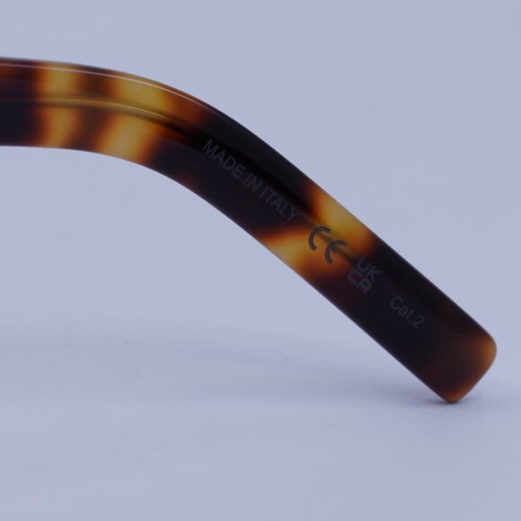 Saint Laurent SL560 003 Sunglasses Havana Square Frame, Brown Lenses - Picture 5 of 10